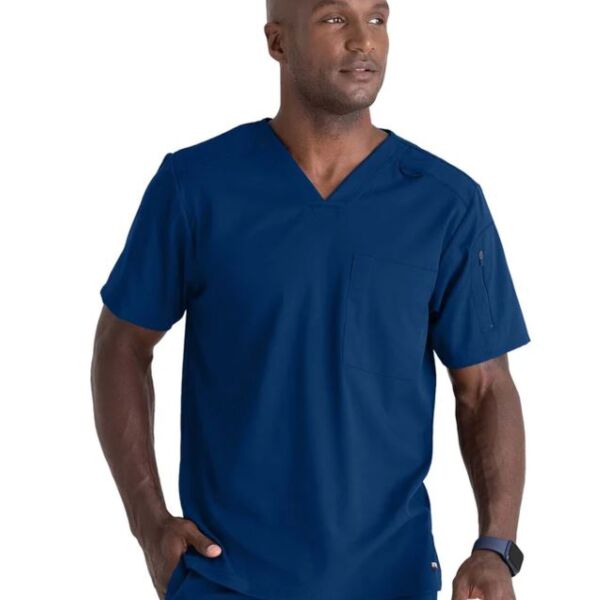 GA Men's Stretch V-neck Top Thumbnail